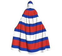 Pidgazdfgv Cape à capuche avec drapeau russe pour adulte - Cape de chevalier fantaisie cool pour Halloween - Cape à capuche