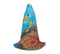Pidgazdfgv Cape à capuche Royal Angel Fishes pour enfant - Accessoire de déguisement pour fête et cosplay
