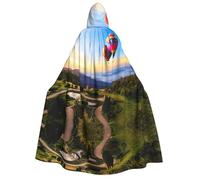 Pidgazdfgv Cape de montgolfière pour adulte, robe Jedi à capuche pour Halloween, Noël, cosplay, uniforme de vampire 59