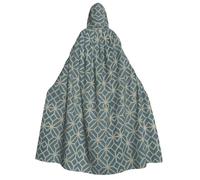 Pidgazdfgv Cape Jedi à capuche avec motifs colorés corail pour adulte, Halloween, Noël, cosplay, uniforme de vampire 59