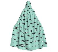 Pidgazdfgv Cape Jedi à capuche pour adulte, baleine de l'océan Pacifique, pour Halloween, Noël, cosplay, uniforme de vampire 59