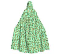 Pidgazdfgv Cape Jedi à capuche pour adulte, fruits tropicaux, avocat, Halloween, Noël, fête, cosplay, uniforme de vampire 59