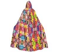 Pidgazdfgv Cape Jedi à capuche pour adulte, motif café et beignets, pour Halloween, Noël, cosplay, uniforme de vampire 59
