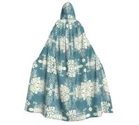 Pidgazdfgv Cape Jedi de luxe à capuche avec motif de feuilles mignonnes pour adulte, pour Halloween, Noël, cosplay, uniforme de vampire 59
