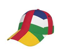 Pidgazdfgv Casquette de baseball classique unisexe réglable avec drapeau de l'Afrique centrale - Taille adulte - Convient à tous les garçons et filles - Noir