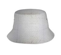 Pidgazdfgv Chapeau bob unisexe avec motif mur de briques blanches, pour l'extérieur, la plage, les vacances, la rentrée scolaire