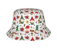 Pidgazdfgv Chapeau cloche unisexe avec motif nain mignon pour l'extérieur, la plage, les vacances, la rentrée scolaire, noir