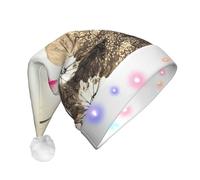 Pidgazdfgv Chapeaux de Noël peints en forme de lotus à l'encre pour adultes, décorations de Noël amusantes en verre, fête de Père Noël, arbre de Noël, maison