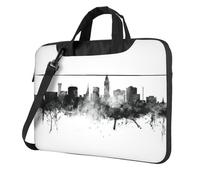 Pidgazdfgv City Skyline Sacoche pour ordinateur portable d'affaires Unisexe Bandoulière Sacoche pour la rentrée scolaire, Noir , 14 inch