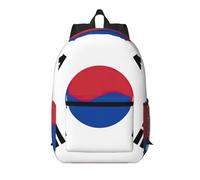 Pidgazdfgv Drapeau de la République de Corée 17 pouces Sac à dos pour ordinateur portable école d'affaires vol approuvé w nd Bagages Sleeve Femmes Hommes