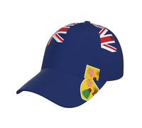 Pidgazdfgv Drapeau des îles Turques et Caïques Casquette classique unisexe réglable à couronne basse Casquette de baseball pour papa Taille adulte Convient à tous les garçons et filles Noir