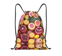Pidgazdfgv Fruit Picture-Sac à dos standard à cordon de serrage Sac à dos de sport Sac à dos de gym Sac à dos en maille résistant à l'eau Sac à ficelle pour, Noir , S, Classique