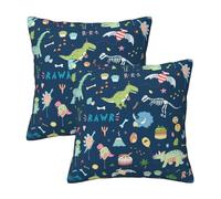 Pidgazdfgv Housse de coussin carrée colorée éléphant et Lea pour canapé ou chambre à coucher