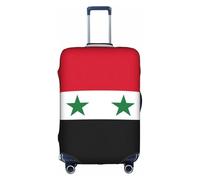 Pidgazdfgv Housse de protection pour valise, motif drapeau de la République arabe syrienne, blanc, S