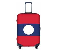 Pidgazdfgv Housse de protection pour valise, motif drapeau du Laos, blanc, M
