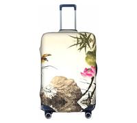 Pidgazdfgv Ink Lotus Painting Housse de protection pour valises S-XL, blanc, L