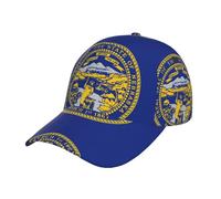 Pidgazdfgv Nebraska Flag Casquette classique unisexe réglable à couronne basse Casquette de baseball pour papa Taille adulte Convient à tous les garçons et filles Noir