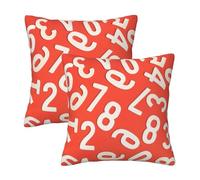 Pidgazdfgv Numbers Arts Housse de coussin carrée pour canapé, chambre à coucher, décoration d'été