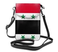 Pidgazdfgv Portefeuille à bandoulière en cuir avec drapeau de la République arabe syrienne pour femme, petit sac à main de voyage, sac à main, sac pour téléphone portable, petit sac à main