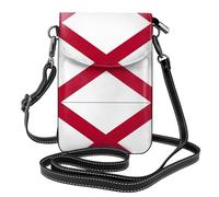 Pidgazdfgv Portefeuille à bandoulière en cuir pour femme avec drapeau de l'État de l'Alabama - Petit sac à main de voyage pour téléphone portable