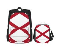 Pidgazdfgv Sac à dos avec drapeau de l'État de l'Alabama pour enfants, garçons et filles, sac à dos, sac à dos, sac à dos, sac à dos, écolier, cadeau pour étudiant