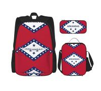 Pidgazdfgv Sac à dos avec drapeau de l'État de l'Arkansas pour enfants, garçons et filles, sac à dos, sac à dos d'école, sac à dos, cadeau pour étudiant