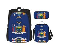 Pidgazdfgv Sac à dos avec drapeau de l'État de New York pour enfants, garçons et filles, sac à dos d'école, sac à dos, cadeau pour étudiant
