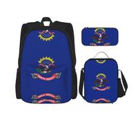 Pidgazdfgv Sac à dos avec drapeau de l'État du Dakota du Nord pour enfants, garçons et filles, sac à dos, sac à dos, sac d'école, cadeau pour étudiant
