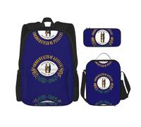 Pidgazdfgv Sac à dos avec drapeau de l'État du Kentucky pour enfants, garçons et filles, sac à dos, sac à dos d'école, cadeau pour étudiant