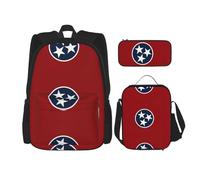 Pidgazdfgv Sac à dos avec drapeau de l'État du Tennessee pour enfants, garçons et filles, sac à dos, sac à dos d'école, sac à dos, cadeau pour étudiant