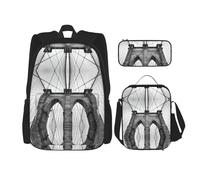 Pidgazdfgv Sac à dos Brooklyn Bridge pour enfants, garçons et filles, boîte à déjeuner, sac à livres, ensemble sac à dos, écolier, écolier, cadeau pour étudiant