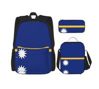 Pidgazdfgv Sac à dos drapeau de Nauru pour enfants, garçons et filles, sac à déjeuner, sac à dos, sac à dos, sac à livres, cadeau pour élève, collège