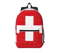 Pidgazdfgv Sac à dos pour ordinateur portable 17" Motif drapeau suisse Pour l'école, les affaires, les vols, les w nds, les femmes et les hommes