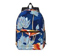 Pidgazdfgv Sac à dos pour ordinateur portable 17" Motif floral botanique approuvé par les vols Pour femme et homme