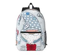 Pidgazdfgv Sac à dos pour ordinateur portable 17" Motif nain mignon Pour l'école, les affaires, les vols, les w nds, les femmes et les hommes