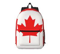 Pidgazdfgv Sac à dos pour ordinateur portable de 17 pouces avec drapeau canadien approuvé pour l'école, les affaires, les vols, les week-ends, pour femmes et hommes
