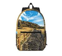 Pidgazdfgv Sac à dos pour ordinateur portable de 17 pouces de l'île de Jeju Corée - Pour l'école, les affaires, les vols, les w nds - Pour homme et femme