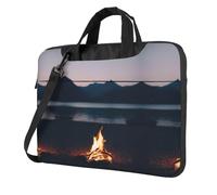 Pidgazdfgv Sac de camping pour ordinateur portable - Unisexe - Bandoulière - Pour la rentrée scolaire, Noir , 13 inch