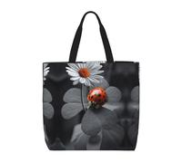 Pidgazdfgv Sac de courses écologique Ladybug Daisy - Sac fourre-tout pour l'école, le travail, ordinateur portable - Pour femme et fille - Pour tous les jours
