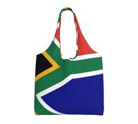 Pidgazdfgv Sac fourre-tout réutilisable en toile avec drapeau de l'Afrique du Sud - Sac de courses - Cadeau de voyage pour infirmière et enseignant