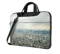 Pidgazdfgv Tokyo Bird Eye View Sac pour ordinateur portable d'affaires Unisexe Bandoulière Sacoche pour la rentrée scolaire, Noir , 13 inch