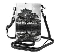 Pidgazdfgv Tree Art Portefeuille à bandoulière en cuir pour femme Petit sac à main de voyage Sac à main pour téléphone portable Petit sac à main
