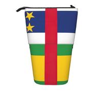 Pidgazdfgv Trousse à crayons portable avec drapeau de l'Afrique centrale - Pour l'école, le bureau, les étudiants, les adultes, les filles, les garçons, le maquillage