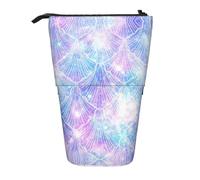 Pidgazdfgv Trousse à crayons portable motif écailles de sirène pour l'école, le bureau, les étudiants, adultes, filles, garçons, cadeau de maquillage