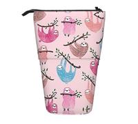 Pidgazdfgv Trousse à crayons portable motif paresseux coquin, école, bureau, enfants, étudiants, adultes, filles, garçons, cadeau de maquillage