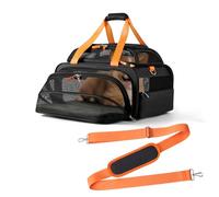 pidipiti Spirit Southwest Allegiant Airlines Sac de transport extensible pour petits chiens, chiots et chats pesant jusqu'à 4,5 à 5,4 kg et 43,2 cm de long, approuvé par la TSA et 1 côté extensible