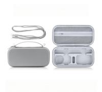 Pidynx Étui de rangement compatible avec Insta360 X6 Essentials Bundle, sac rigide portable en polyuréthane + lycra avec poche en maille et poignée confortable pour la protection de voyage, gris