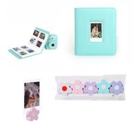 Pidynx Kit d'accessoires compatible avec Fujifilm Mini 13, album photo de grande capacité et clips photo floraux pour impressions instantanées d'appareil photo, vert