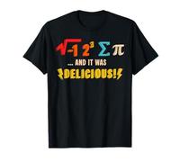 Pie and It Was Delicious Pi Day Math Teacher Mathématiques T-Shirt