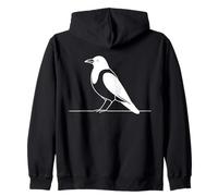 Pie-bavard Linéaire Ornithologue Sweat à Capuche